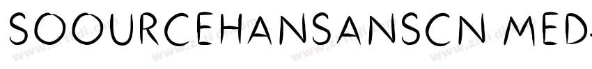 SOOURCEHANSANSCN MED字体转换